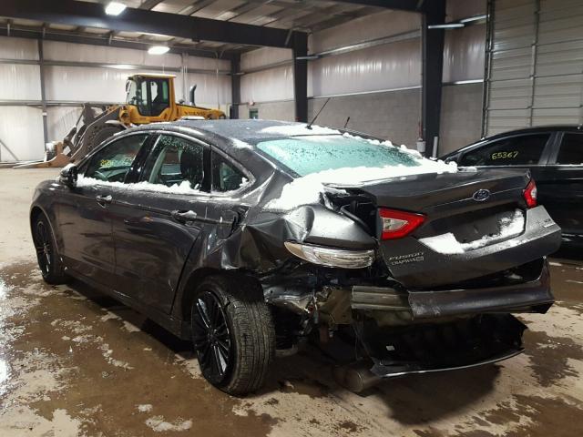 3FA6P0H99GR374289 - 2016 FORD FUSION SE CHARCOAL photo 3