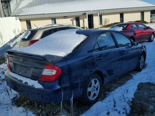 4T1BF32K72U504141 - 2002 TOYOTA CAMRY LE 蓝色 照片 4