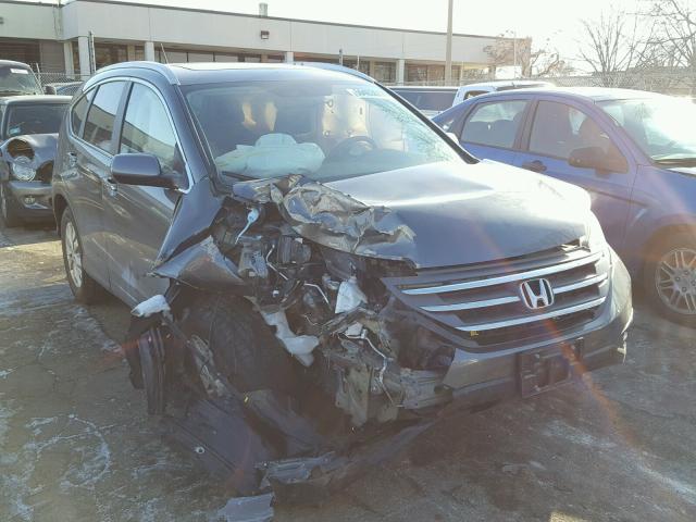 5J6RM4H73DL015319 - 2013 HONDA CR-V EXL GRAY photo 1