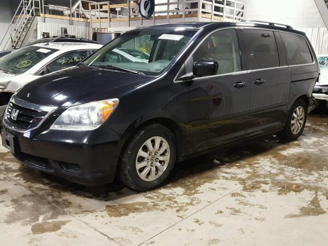 5FNRL38788B010273 - 2008 HONDA ODYSSEY EX BLACK photo 2