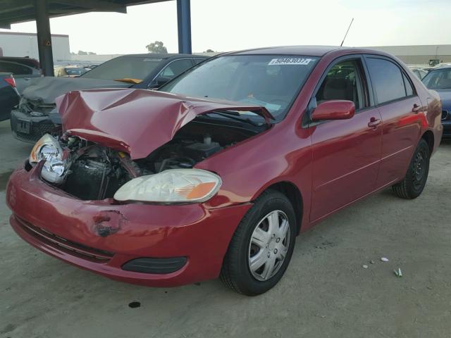 1NXBR32E36Z701668 - 2006 TOYOTA COROLLA LE 栗色 照片 2