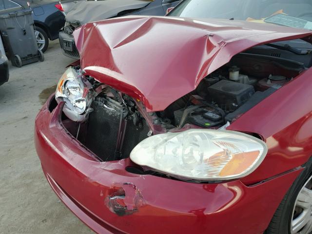 1NXBR32E36Z701668 - 2006 TOYOTA COROLLA LE 栗色 照片 9