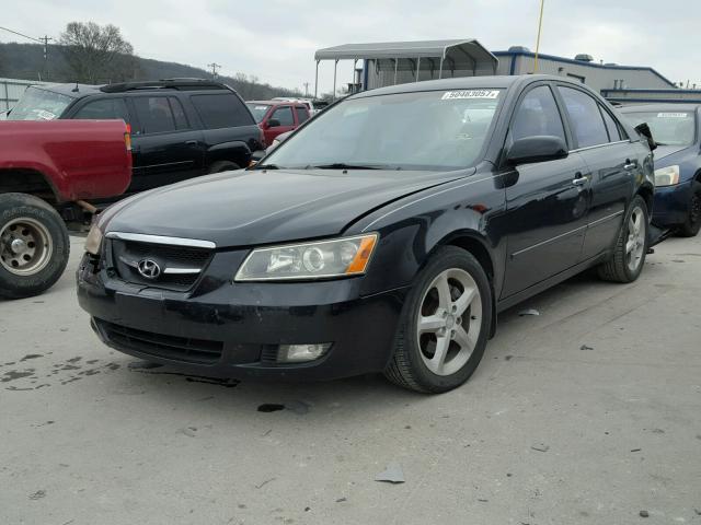 5NPEU46F37H234868 - 2007 HYUNDAI SONATA SE BLACK photo 2