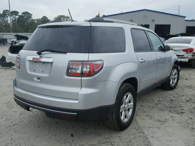 1GKKRPKD7EJ220586 - 2014 GMC ACADIA SLE SILVER photo 4