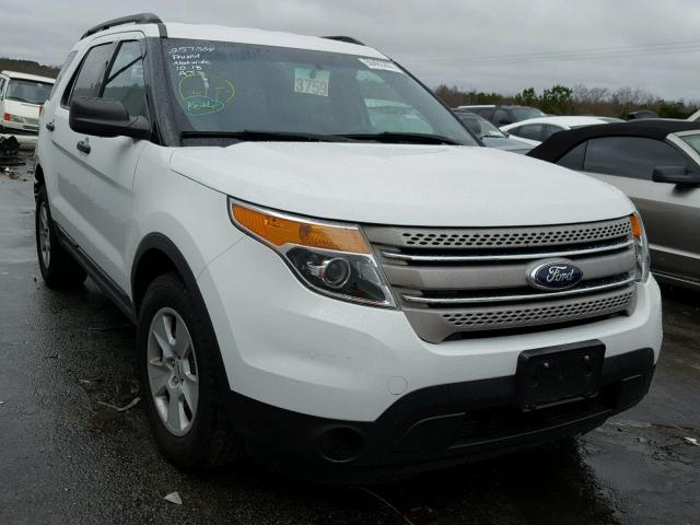 1FM5K7B85DGB68043 - 2013 FORD EXPLORER WHITE photo 1