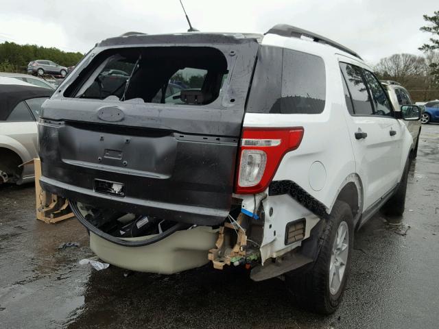 1FM5K7B85DGB68043 - 2013 FORD EXPLORER WHITE photo 4