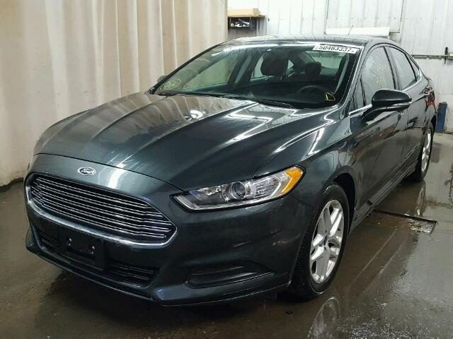 1FA6P0H71F5109625 - 2015 FORD FUSION SE GREEN photo 2