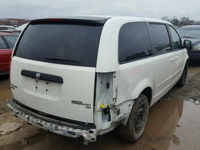 2D4RN4DE1AR478363 - 2010 DODGE GRAND CARA WHITE photo 4