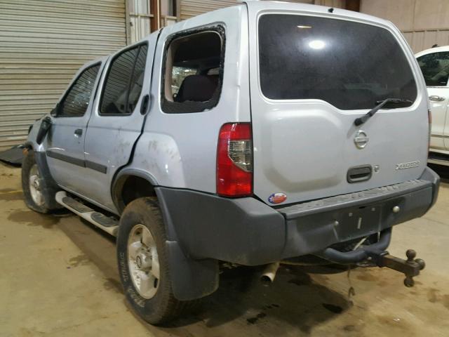 5N1ED28T12C604643 - 2002 NISSAN XTERRA XE SILVER photo 3