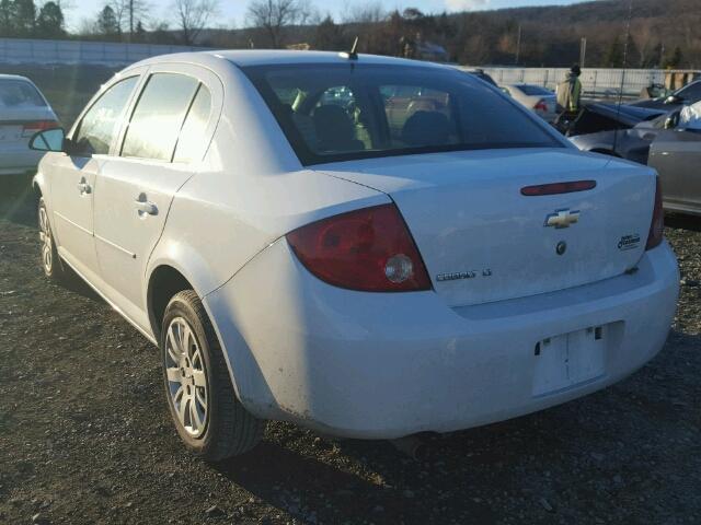 1G1AT58H997195161 - 2009 CHEVROLET COBALT LT WHITE photo 3