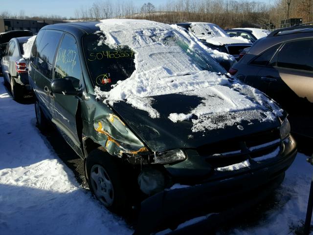 2B4GP253XYR575973 - 2000 DODGE CARAVAN GREEN photo 1