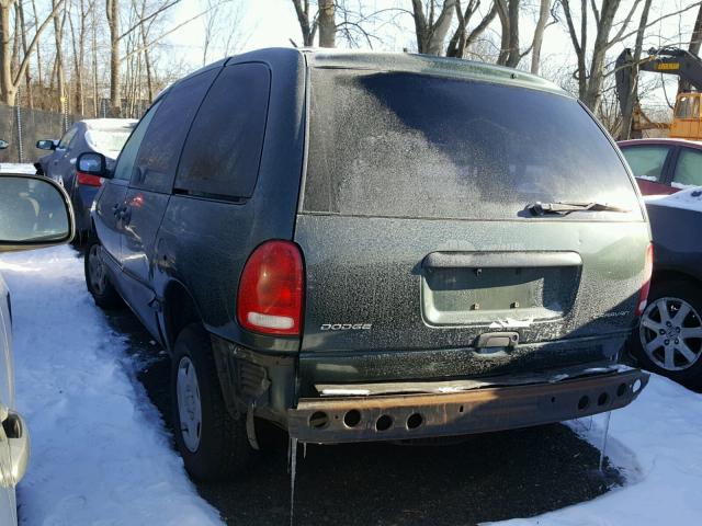 2B4GP253XYR575973 - 2000 DODGE CARAVAN GREEN photo 3