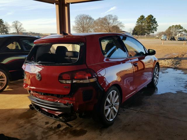 WVWMM7AJ7BW317411 - 2011 VOLKSWAGEN GOLF RED photo 4