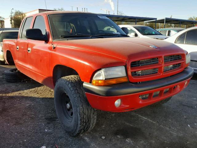 1B7HL38X22S522164 - 2002 DODGE DAKOTA QUA RED photo 1