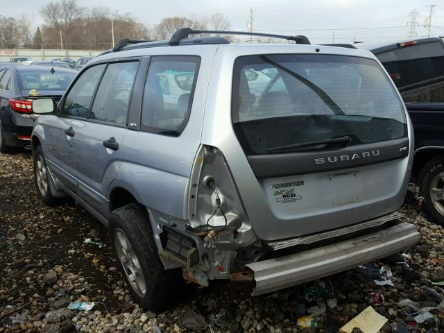 JF1SG65674H713463 - 2004 SUBARU FORESTER 2 SILVER photo 3