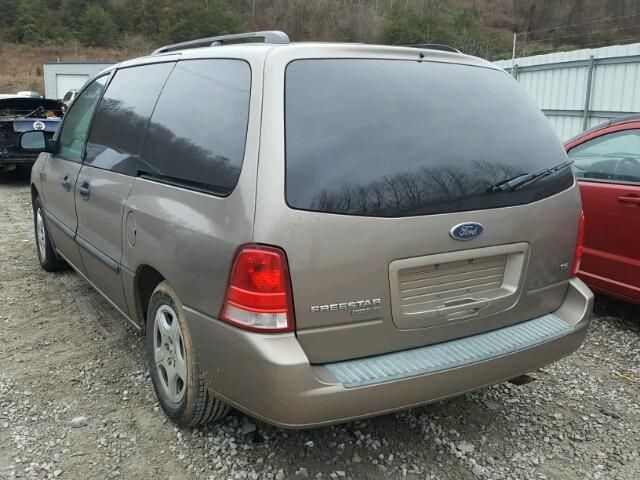 2FMZA51635BA44970 - 2005 FORD FREESTAR S GOLD photo 3