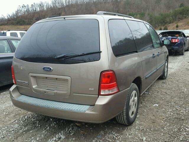 2FMZA51635BA44970 - 2005 FORD FREESTAR S GOLD photo 4