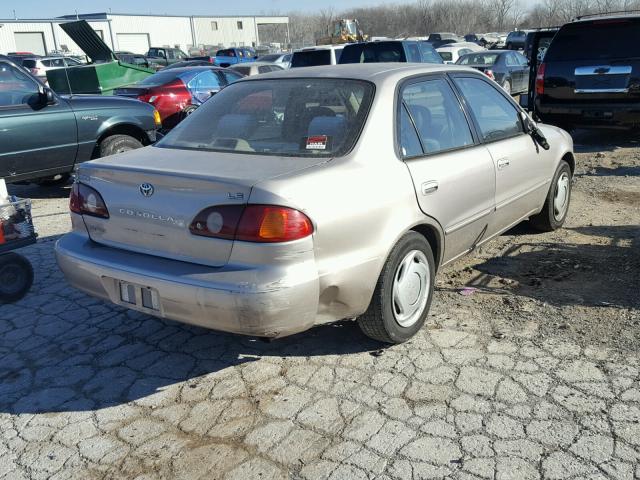 1NXBR12E51Z539748 - 2001 TOYOTA COROLLA CE BEIGE photo 4