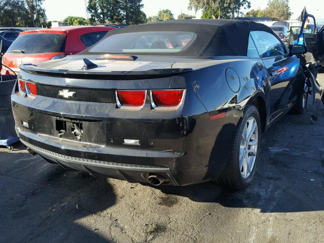 2G1FB3D30D9230328 - 2013 CHEVROLET CAMARO LT BLACK photo 4