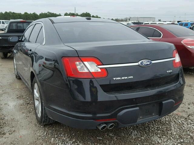 1FAHP2EW8CG138751 - 2012 FORD TAURUS SEL BLACK photo 3