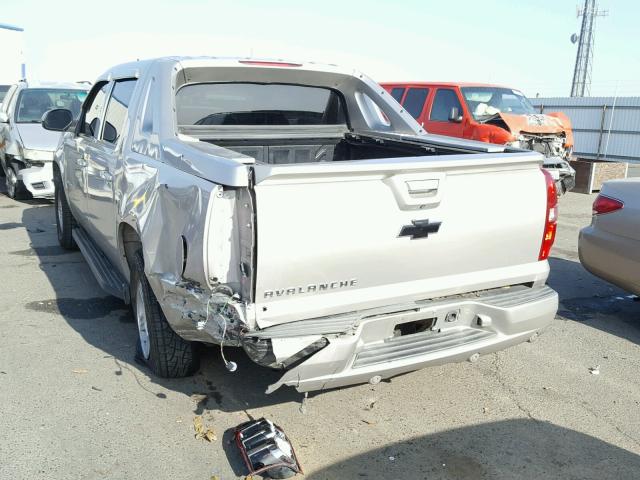 3GNEC12J87G117721 - 2007 CHEVROLET AVALANCHE TAN photo 3