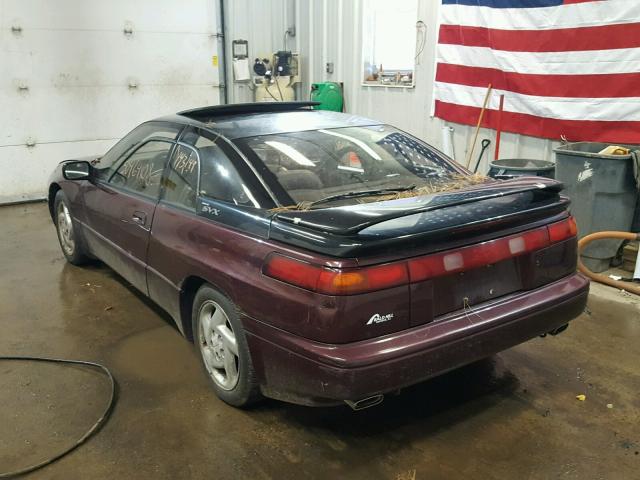 JF1CX3530NH108100 - 1992 SUBARU SVX LSL MAROON photo 3