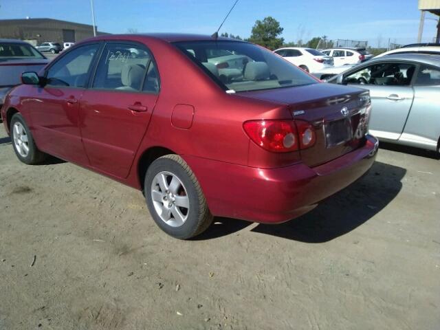 2T1BR32E16C586814 - 2006 TOYOTA COROLLA CE RED photo 3