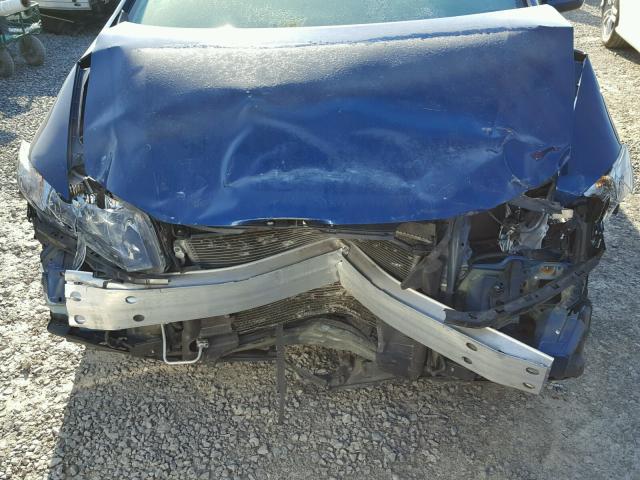 19XFB2F54EE049557 - 2014 HONDA CIVIC LX BLUE photo 7