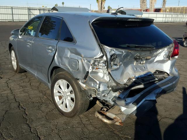 4T3ZA3BB6FU092997 - 2015 TOYOTA VENZA LE SILVER photo 3