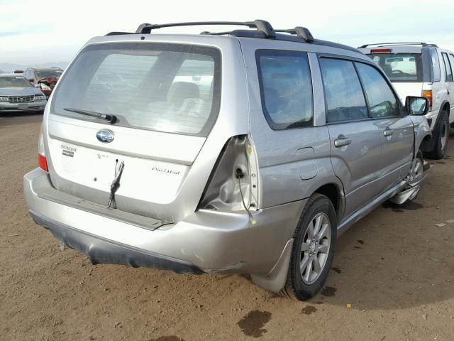 JF1SG65666H759532 - 2006 SUBARU FORESTER 2 SILVER photo 4