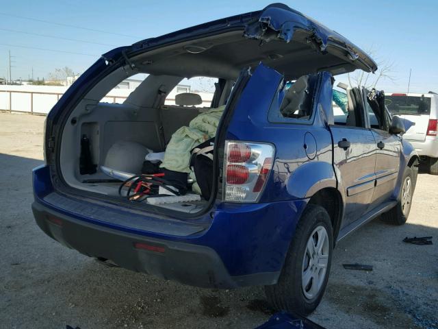 2CNDL13F966197910 - 2006 CHEVROLET EQUINOX LS BLUE photo 4