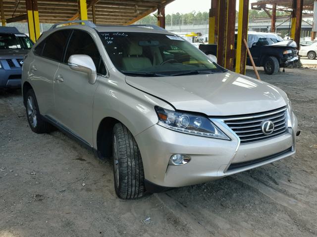 2T2ZK1BA2EC145482 - 2014 LEXUS RX 350 GOLD photo 1