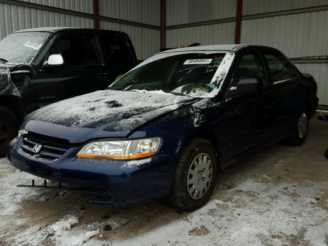 1HGCF86612A157606 - 2002 HONDA ACCORD VAL BLUE photo 2