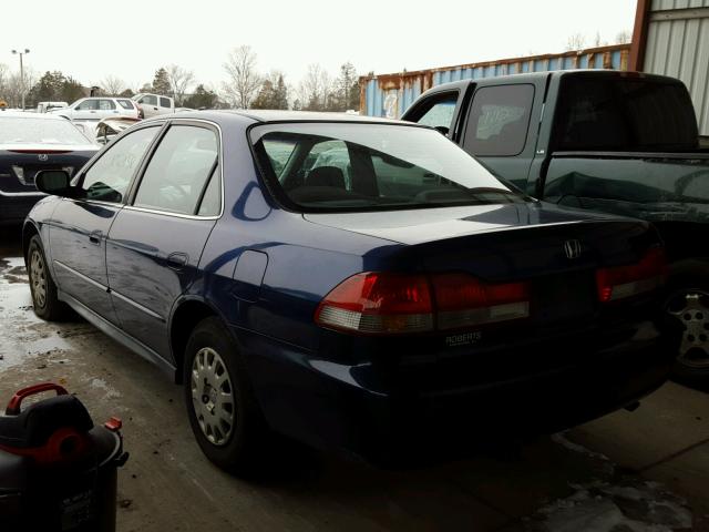 1HGCF86612A157606 - 2002 HONDA ACCORD VAL BLUE photo 3