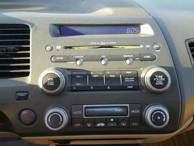 JHMFA36286S017108 - 2006 HONDA CIVIC HYBR SILVER photo 9