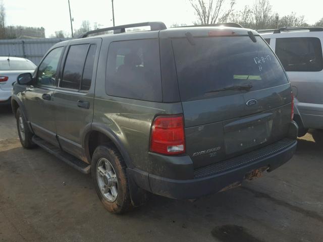 1FMZU73K83ZB39421 - 2003 FORD EXPLORER X GREEN photo 3