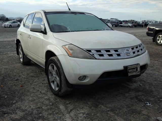 JN8AZ08T94W225582 - 2004 NISSAN MURANO SL WHITE photo 1