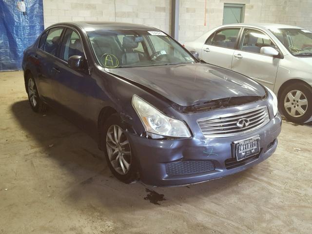 JNKBV61F87M821638 - 2007 INFINITI G35 BLUE photo 1