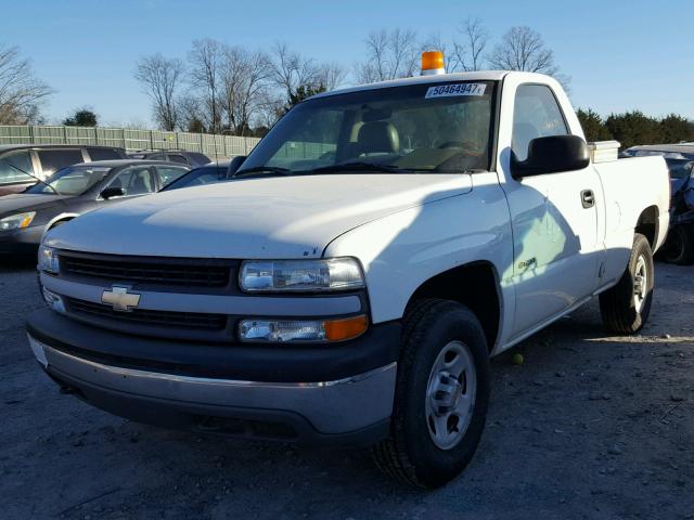 1GCEK14W41Z212420 - 2001 CHEVROLET SILVERADO WHITE photo 2