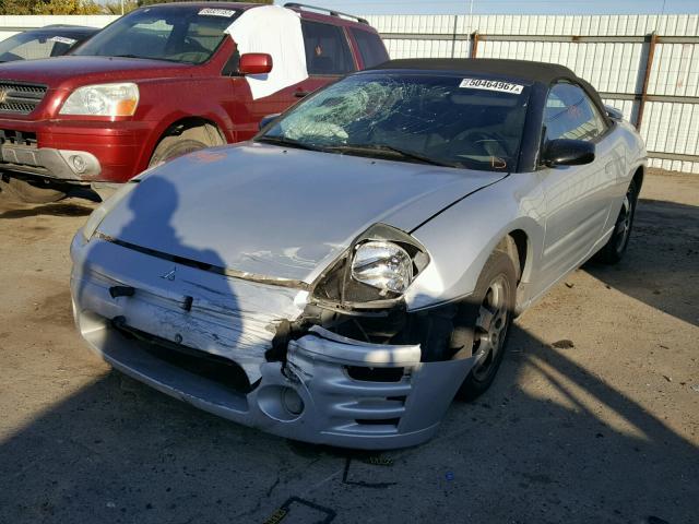 4A3AE45G23E147508 - 2003 MITSUBISHI ECLIPSE SP SILVER photo 2