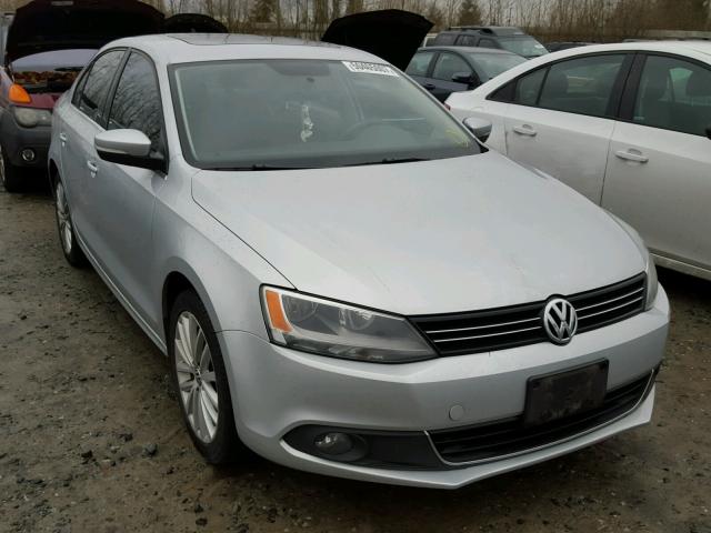 3VWLZ7AJ0BM304154 - 2011 VOLKSWAGEN JETTA SEL SILVER photo 1