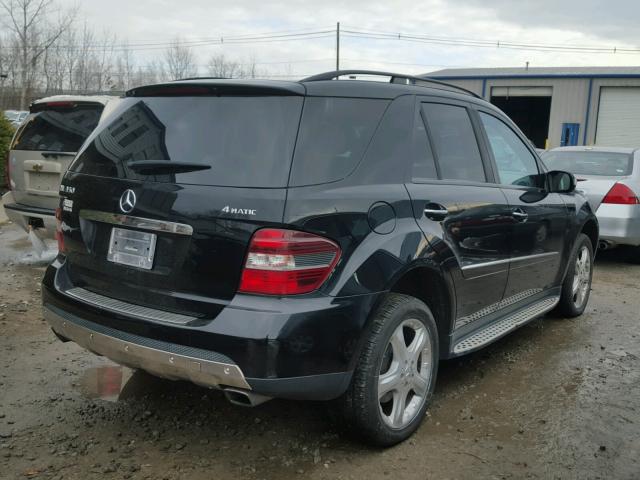 4JGBB86E07A263660 - 2007 MERCEDES-BENZ ML 350 BLACK photo 4