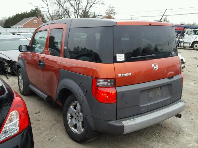 5J6YH28695L004354 - 2005 HONDA ELEMENT EX ORANGE photo 3