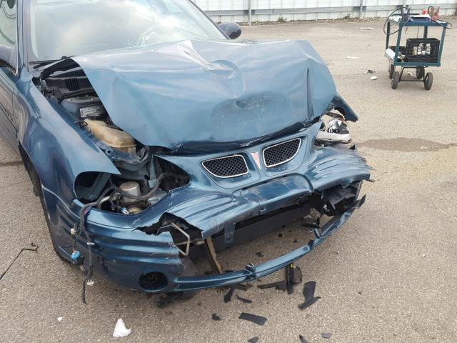 1G2NF52F22C159594 - 2002 PONTIAC GRAND AM S მწვანე ფოტო 9