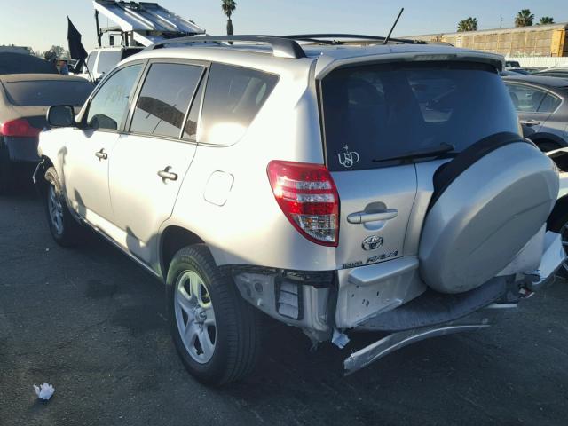 2T3ZF4DV5AW052191 - 2010 TOYOTA RAV4 SILVER photo 3