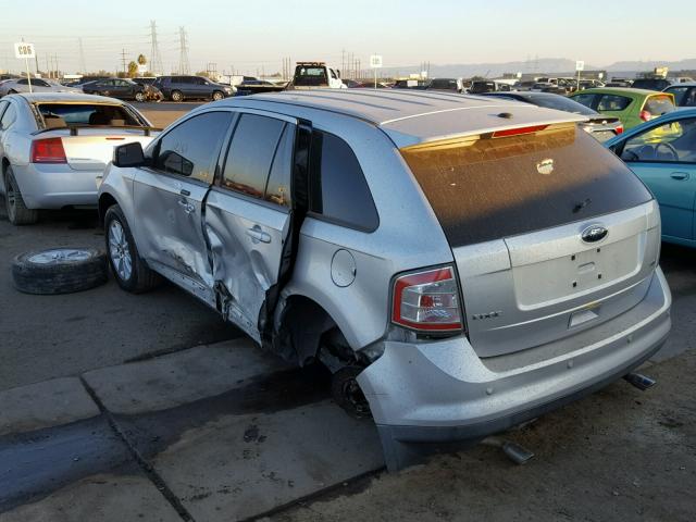 2FMDK3JC8ABA26704 - 2010 FORD EDGE SEL SILVER photo 3