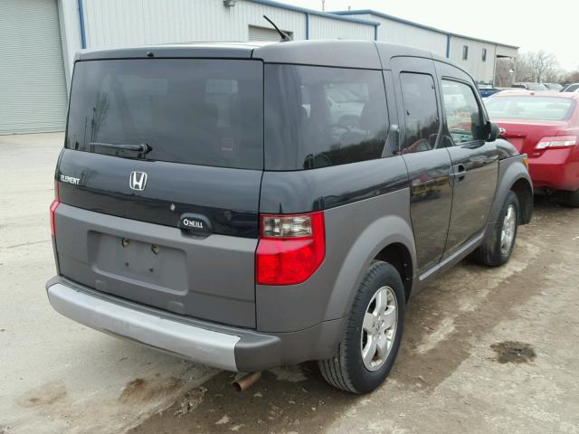 5J6YH28633L051621 - 2003 HONDA ELEMENT EX BLACK photo 4