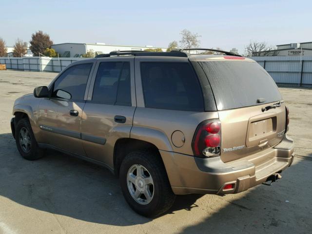 1GNDS13S432125758 - 2003 CHEVROLET TRAILBLAZE BROWN photo 3