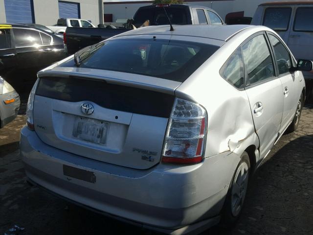 JTDKB20U983426653 - 2008 TOYOTA PRIUS SILVER photo 4