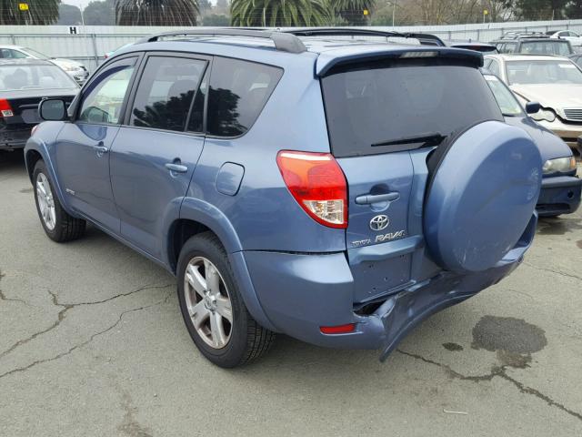 JTMZD32V376038447 - 2007 TOYOTA RAV4 SPORT BLUE photo 3